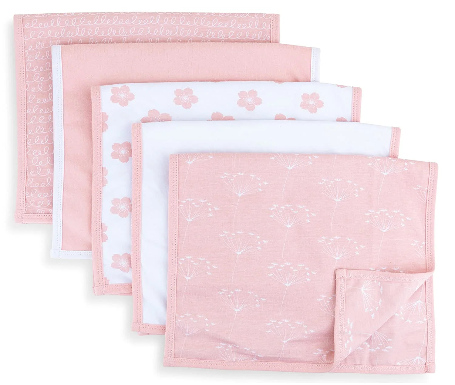 Cotton Burp Cloth, 5Pk Unisex