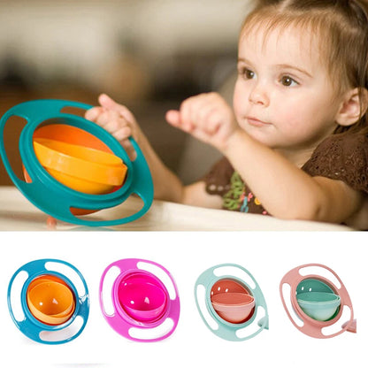 360 Degree Rotate Spill-Proof Bowls