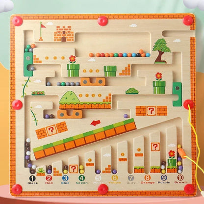 Magnetic Color & Number Maze for Kids!